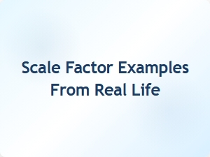 Exploring Scale Factor Examples in Daily Life